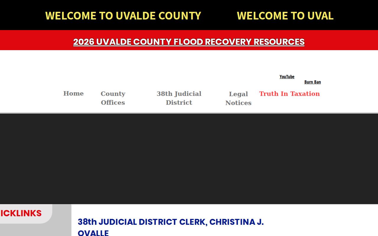 Uvalde County warrant records district clerk reference